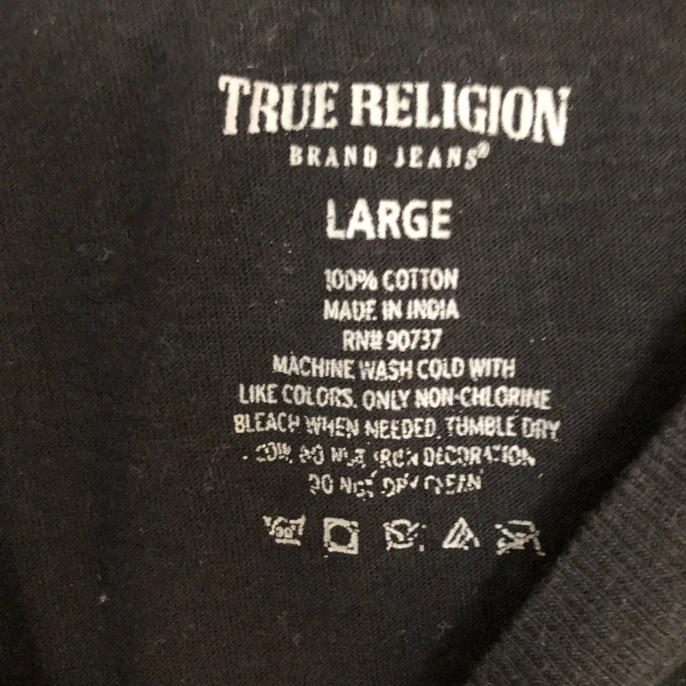True Religon Black Logo Tee